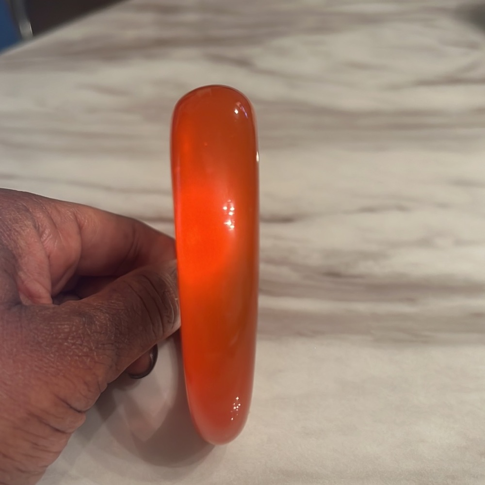 Orange Acrylic Bracelet - Picture 4 of 4